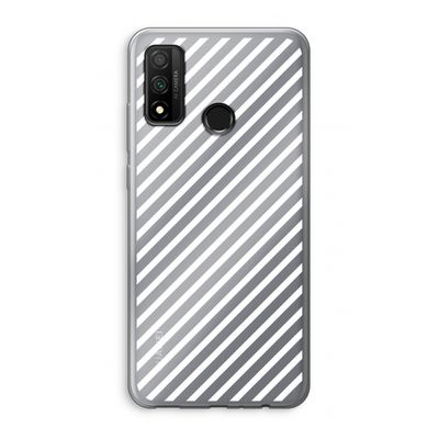 Strepen zwart-wit: Huawei P Smart (2020) Transparant Hoesje
