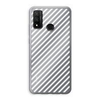 Strepen zwart-wit: Huawei P Smart (2020) Transparant Hoesje