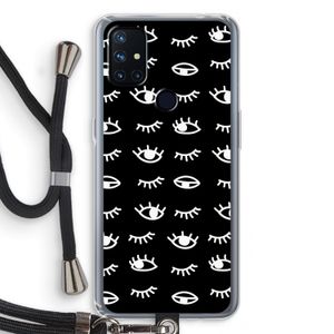 Eye pattern #3: OnePlus Nord N10 5G Transparant Hoesje met koord