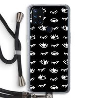 Eye pattern #3: OnePlus Nord N10 5G Transparant Hoesje met koord