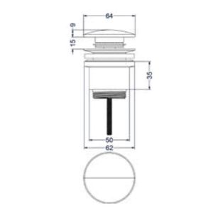 IVY Bond fonteinset: fonteinkraan geschikt voor wandmontage 1/2" aansluiting en inkortbaar met always open plug, geborsteld nickel PVD