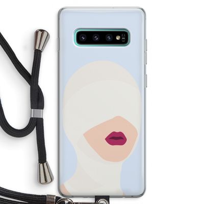 Incognito: Samsung Galaxy S10 Plus Transparant Hoesje met koord