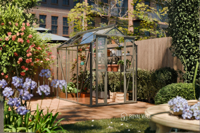 Royal Well Anne II tuinkas 150x220 cm groengrijs met 3mm veiligheidsglas (inclusief fundament)- - Aluminium- Royal Well