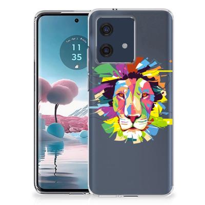 Motorola Edge 40 Neo Telefoonhoesje met Naam Lion Color Motorola Edge 40 Neo Telefoonhoesje met Naam Lion Color