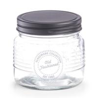 Zeller voorraadpot Old Fashioned - bewaarpot - 420 ml - 10 x 9 cm - transparant