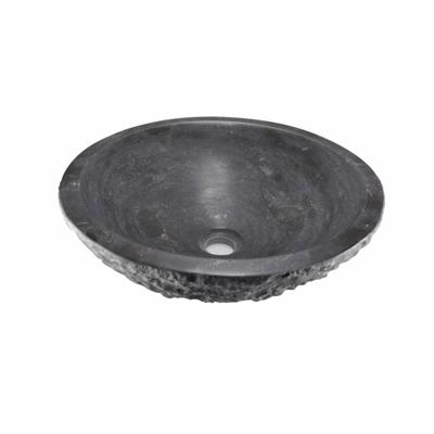 Opzetwastafel Hamerslag Hardsteen Rond 41X14 cm Aqua Splash