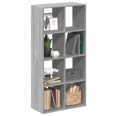 Kamerscherm / boekenkast 69,5x29x137,5 cm hout grijs sonoma eik