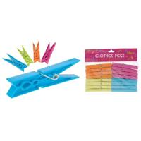 Basic Wasknijpers in 4 kleuren 16 stuks Basic Wasknijpers in 4 kleuren 16 stuks
