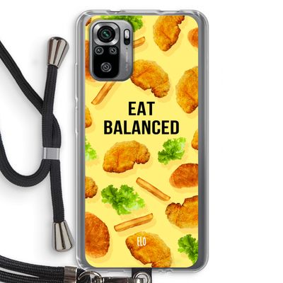 Eat Balanced: Xiaomi Redmi Note 10S Transparant Hoesje met koord