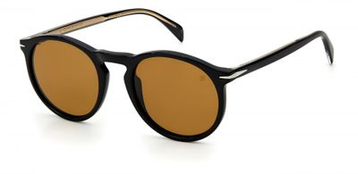 David Beckham zonnebril 1009/S heren cat. 3 rond zwart/bruin David Beckham zonnebril 1009/S heren cat. 3 rond zwart/bruin