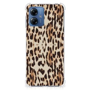 Motorola Moto G14 Case Anti-shock Leopard