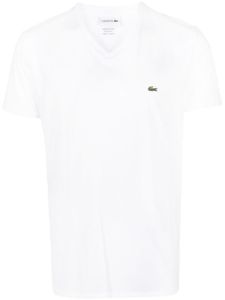 Lacoste t-shirt à patch logo - Blanc