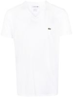 Lacoste t-shirt à patch logo - Blanc - thumbnail