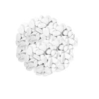 Decoratie steentjes - wit - 1050 gram - 2-3 cm - kiezelstenen - hobby stenen