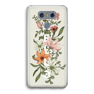 Hello bloemen: LG G6 Transparant Hoesje