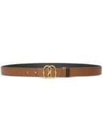 Bally ceinture Emblem en cuir - Marron