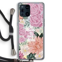 Kindness matters: Oppo Find X3 Transparant Hoesje met koord