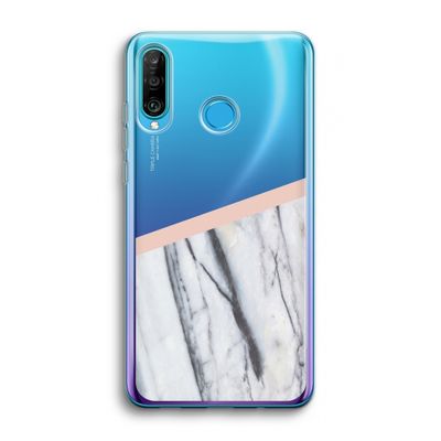 A touch of peach: Huawei P30 Lite Transparant Hoesje