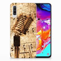 Samsung Galaxy A70 | Siliconen hoesje | met foto Bladmuziek