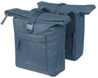 Dubbele fietstas Basil Brooklyn 41L 14 x 30 x 37 cm - blauw