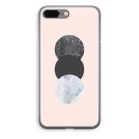 Marmeren cirkels: iPhone 8 Plus Transparant Hoesje