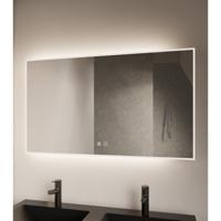 Badkamerspiegel Style | 100x70 cm | Rechthoekig | Indirecte LED verlichting | Touch button | Met spiegelverwarming