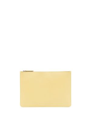 Maison Margiela pochette encuir à coutures signature - Jaune