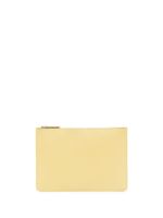 Maison Margiela pochette encuir à coutures signature - Jaune