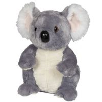 Grijze koala knuffel 30 cm knuffeldieren   -