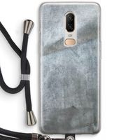 Grey Stone: OnePlus 6 Transparant Hoesje met koord