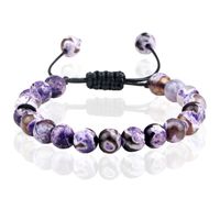 Memphis Dames Armband 8mm Kralen - Purple Fire