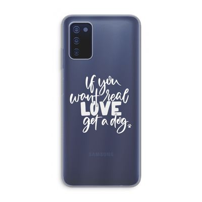 Partner in crime: Samsung Galaxy A03s Transparant Hoesje