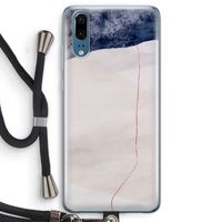 Stone White: Huawei P20 Transparant Hoesje met koord