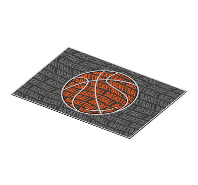 Basketbal bal placemat