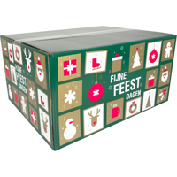 Kerstpakketdoos | Tegels | golfkarton | 45x35x23cm | Kerstmis | d | 10 stuks