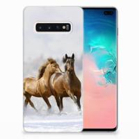 Samsung Galaxy S10 Plus | TPU Hoesje | Paarden