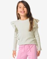 HEMA Kinder T-shirt rib groen (groen)