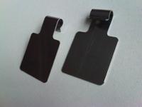 Scanvaantje metaal 25x25mm vr dubbelepen