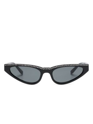 Linda Farrow x Magda Butrym lunettes de soleil à monture papillon - Noir