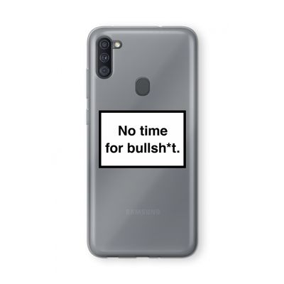 No time: Samsung Galaxy A11 Transparant Hoesje