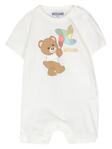 Moschino Kids combinaison Teddy Bear en coton - Blanc