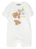 Moschino Kids combinaison Teddy Bear en coton - Blanc - thumbnail