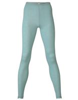 Dames Legging met Kant Zijde Wol Engel Natur Kleur Lichtblauw Maat 46/48 - Extra Large