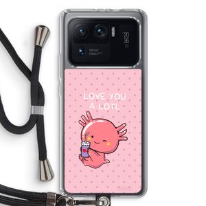 Love You A Lotl: Xiaomi Mi 11 Ultra Transparant Hoesje met koord