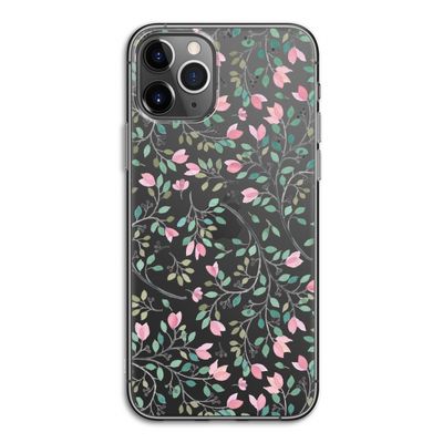Sierlijke bloemen: iPhone 11 Pro Transparant Hoesje