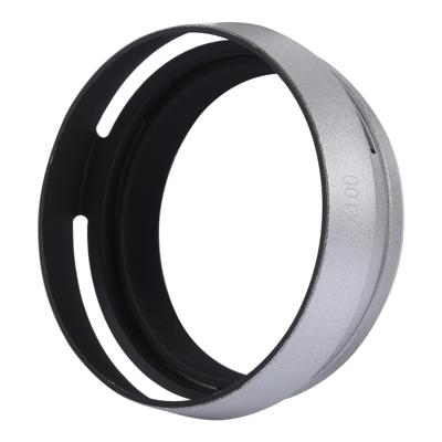 49mm metalen geventileerde zonnekap voor Fujifilm X100 (zilver)