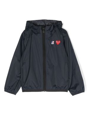 Comme Des Garçons Play Kids veste à patch logo - Bleu