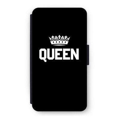 Queen zwart: iPhone 11 Pro Flip Hoesje