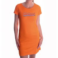 Oranje fan jurkje / kleding Holland met Nederlandse wimpel EK/ WK voor dames XL  - - thumbnail