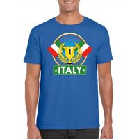 Blauw Italie supporter kampioen shirt heren